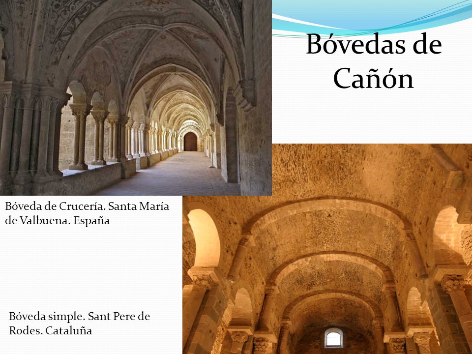 Bóvedas de Cañón Bóveda de Crucería. Santa María de Valbuena. España