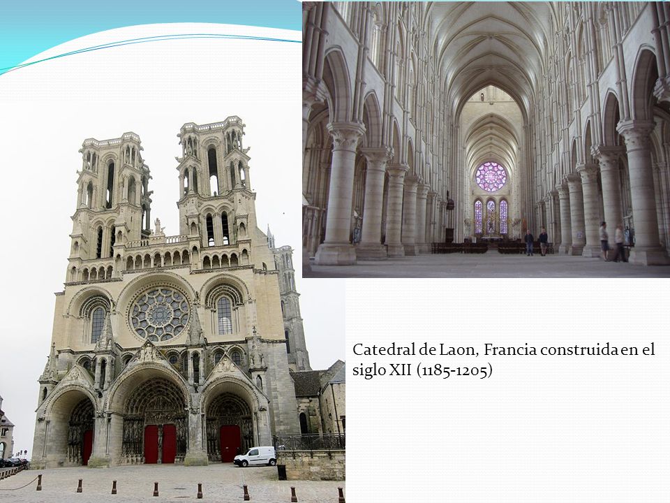 Catedral de Laon, Francia construida en el siglo XII ( )