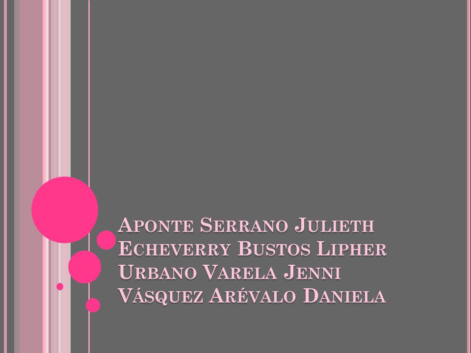 Aponte Serrano Julieth Echeverry Bustos Lipher Urbano Varela Jenni Vásquez Arévalo Daniela