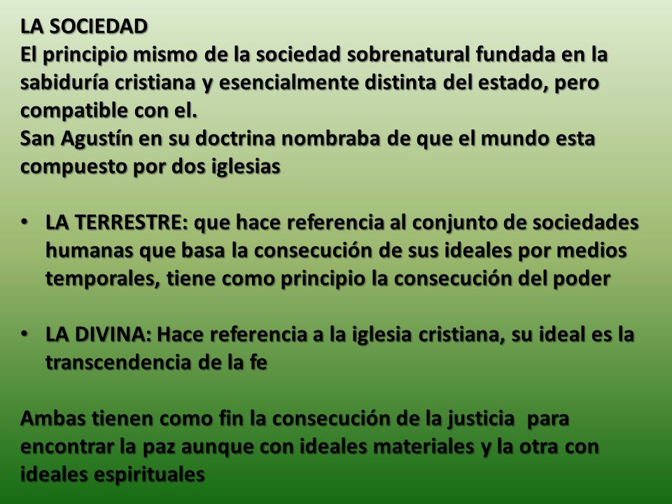 LA SOCIEDAD