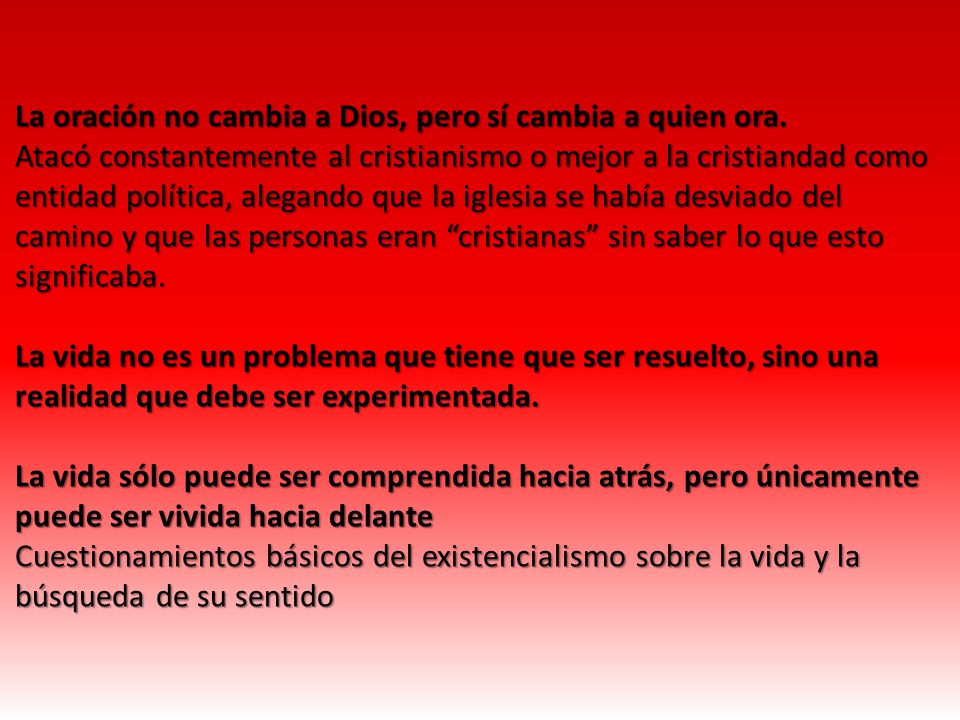 La oración no cambia a Dios, pero sí cambia a quien ora.
