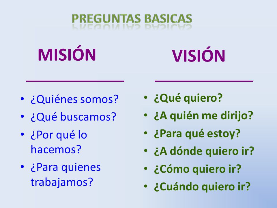 MISIÓN VISIÓN ¿Quiénes somos ¿Qué buscamos ¿Por qué lo hacemos
