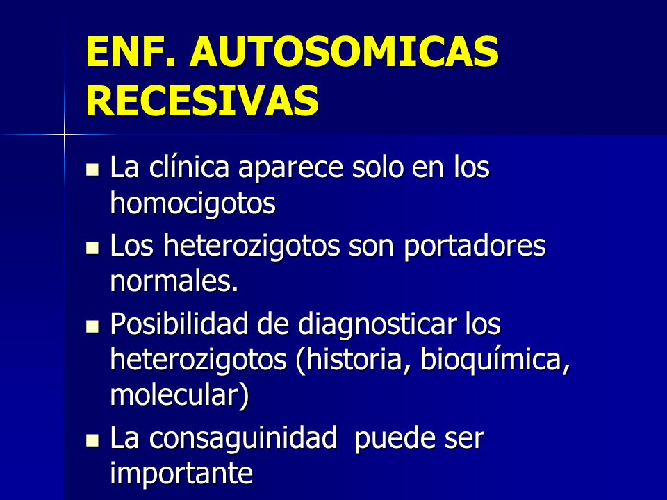 ENF. AUTOSOMICAS RECESIVAS