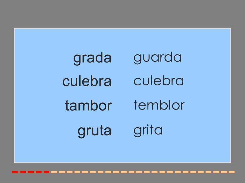 grada guarda culebra culebra tambor temblor gruta grita