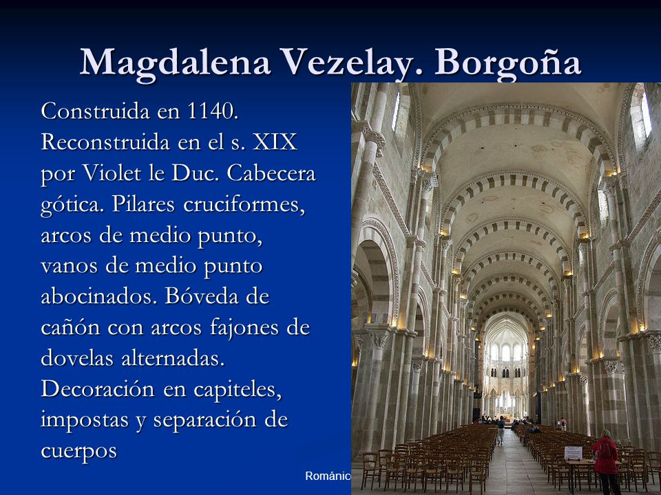 Resultado de imagen para AbadÃ­a benedictina de VÃ©zelay MARIA MAGDALENA