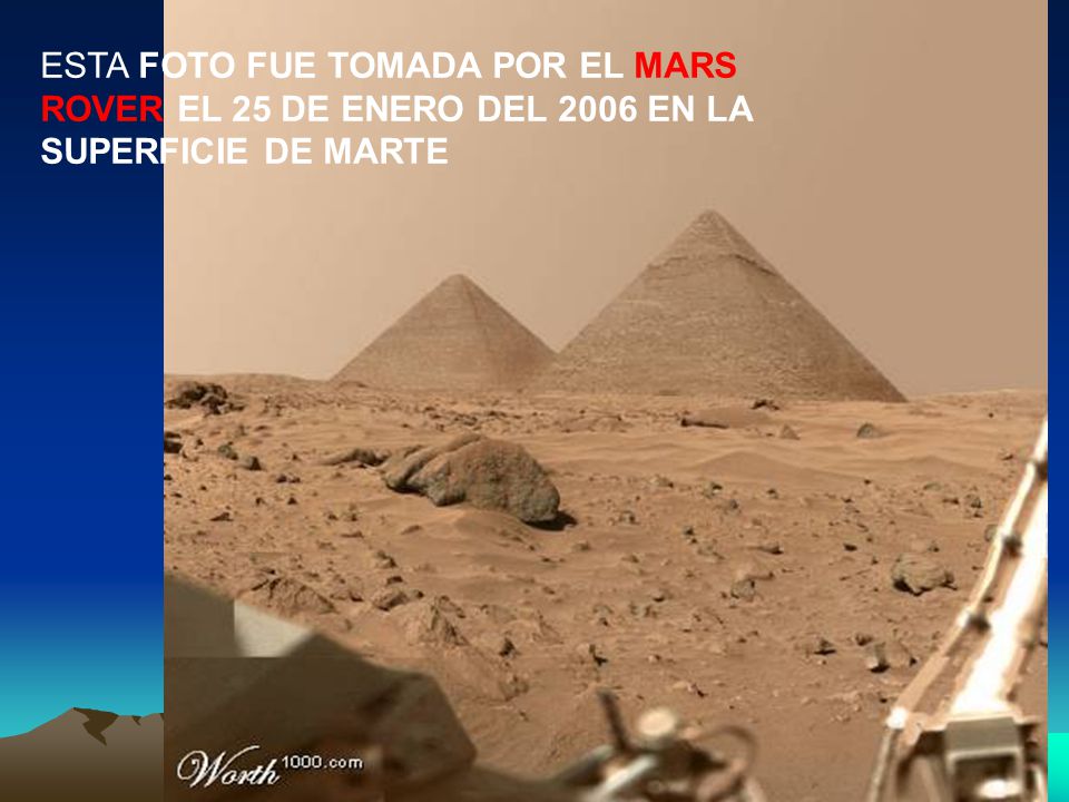 ESTA FOTO FUE TOMADA POR EL MARS ROVER EL 25 DE ENERO DEL 2006 EN LA SUPERFICIE DE MARTE