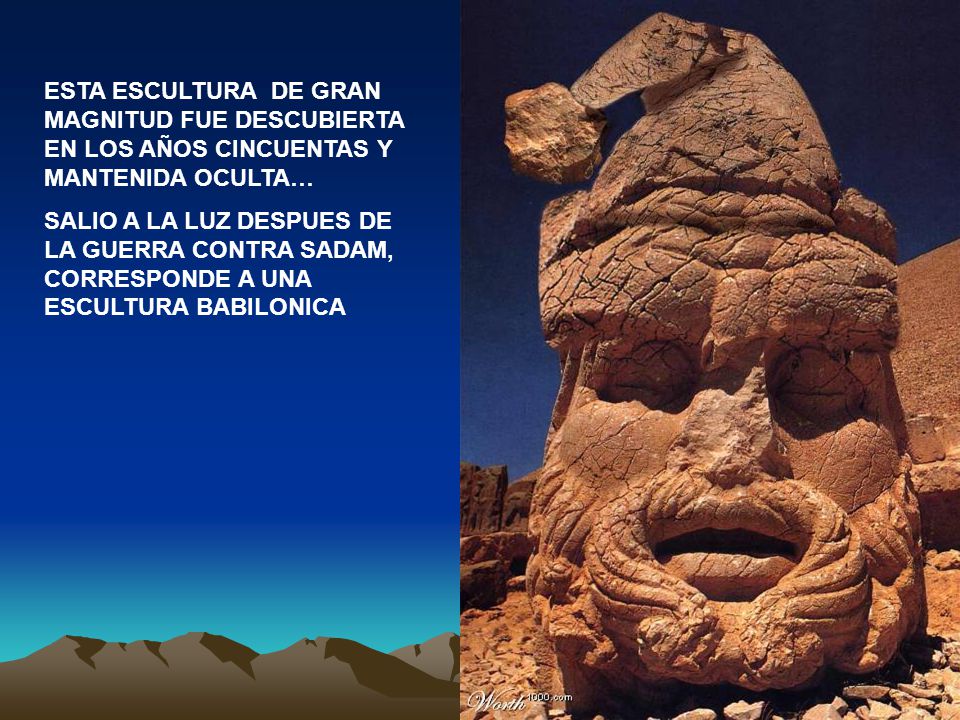 ESTA ESCULTURA DE GRAN MAGNITUD FUE DESCUBIERTA EN LOS AÑOS CINCUENTAS Y MANTENIDA OCULTA…