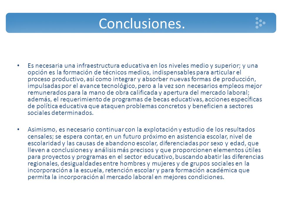Conclusiones.