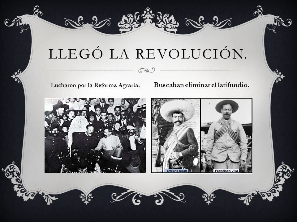Lucharon por la Reforma Agraria. Buscaban eliminar el latifundio.