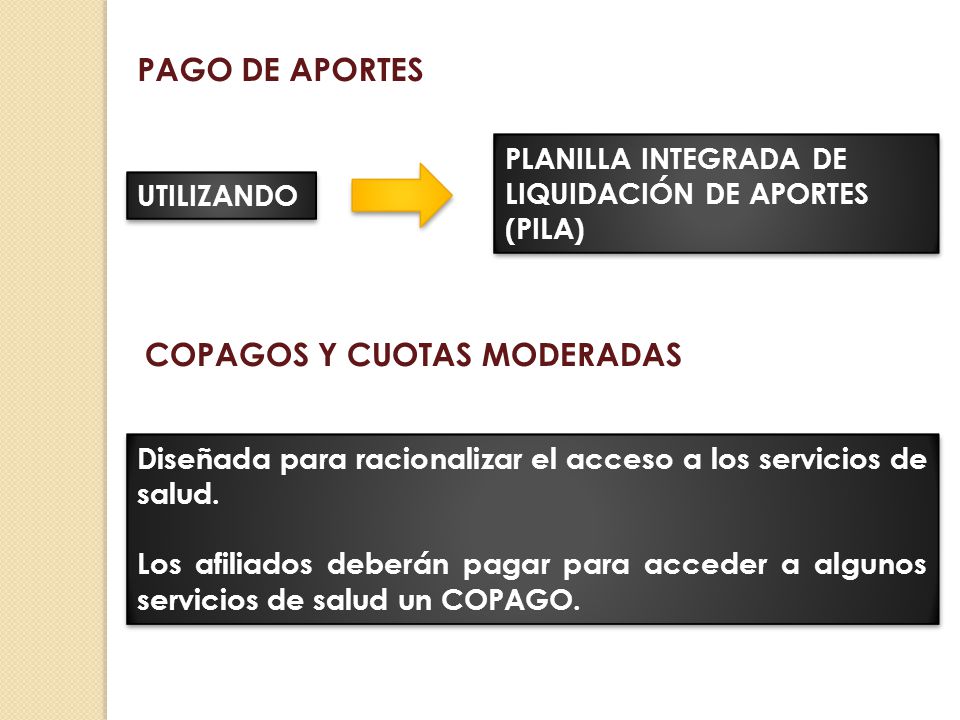 COPAGOS Y CUOTAS MODERADAS