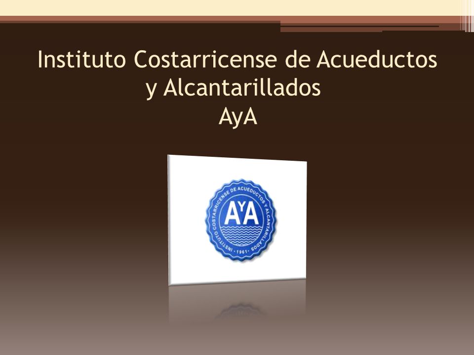 Instituto Costarricense de Acueductos y Alcantarillados AyA