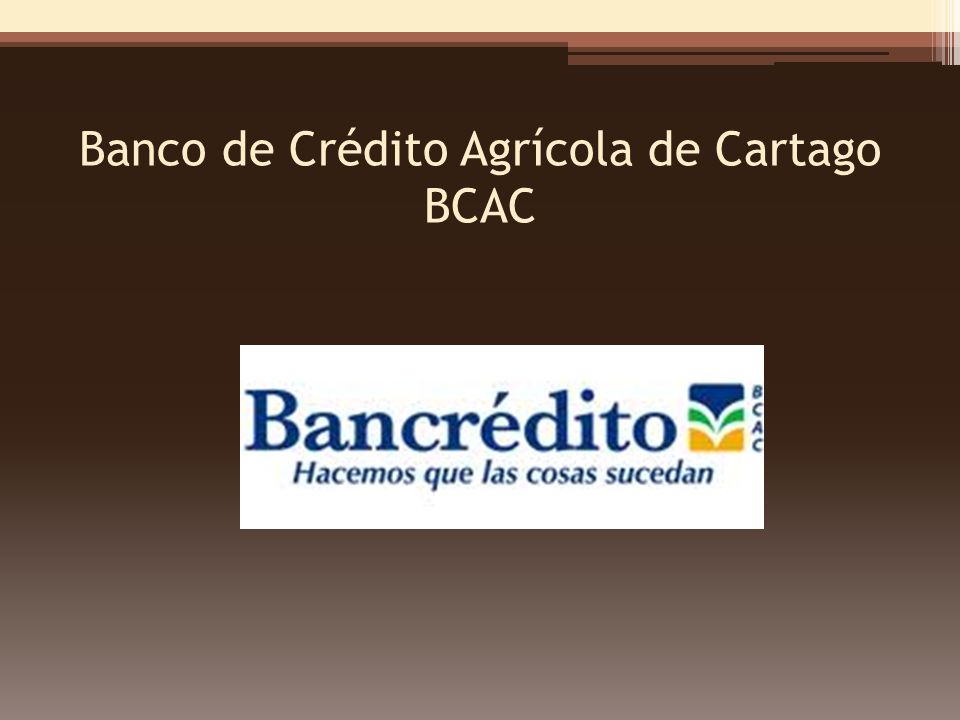 Banco de Crédito Agrícola de Cartago BCAC