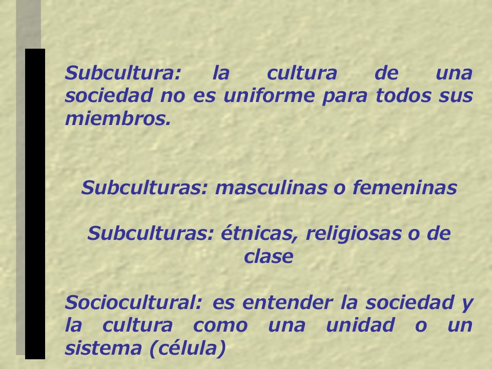 Subculturas: masculinas o femeninas