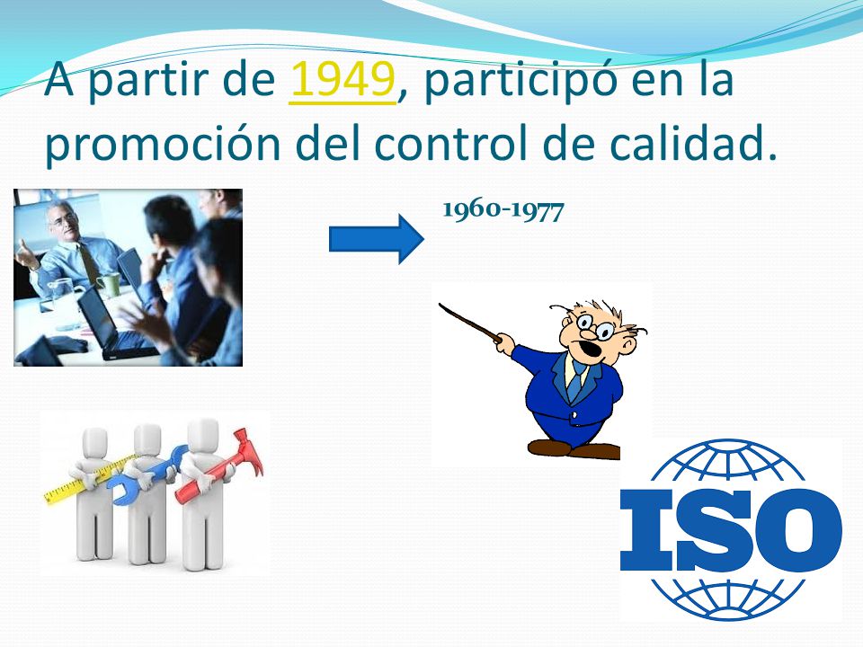 A partir de 1949, participó en la promoción del control de calidad.