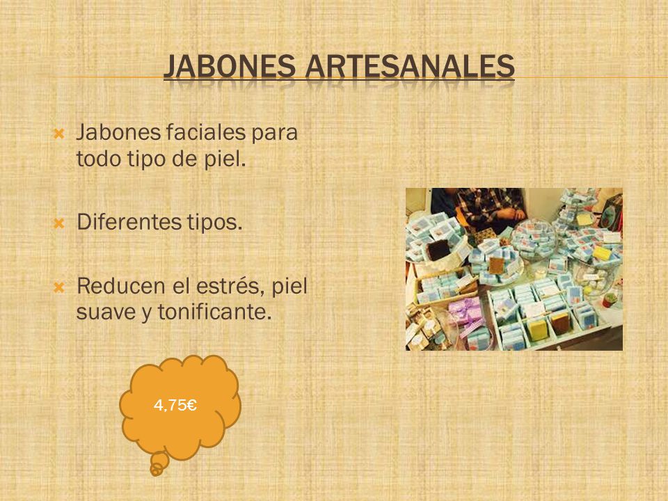 JABONES ARTESANALES Jabones faciales para todo tipo de piel.
