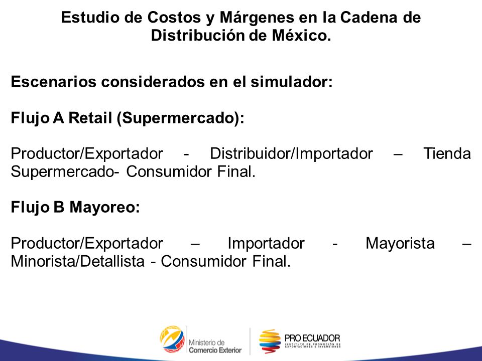 Estudio de Costos y Márgenes en la Cadena de Distribución de México.