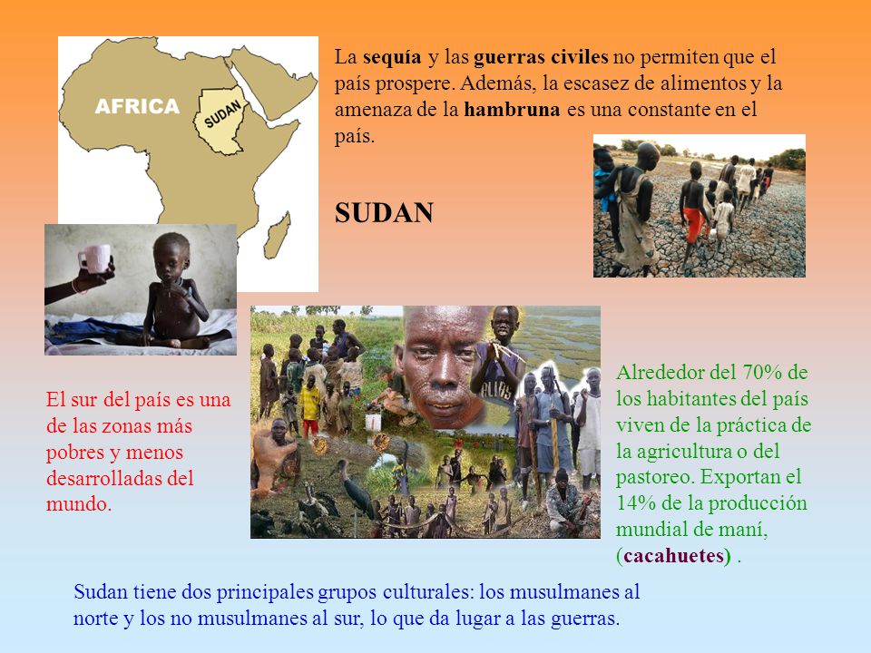 La sequía y las guerras civiles no permiten que el país prospere