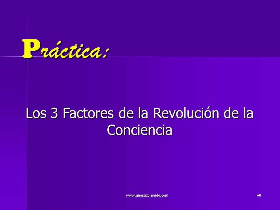 Los 3 Factores de la Revolución de la Conciencia