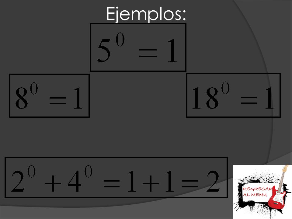 Ejemplos: