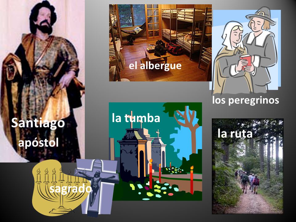 el albergue los peregrinos la tumba Santiago la ruta apóstol sagrado