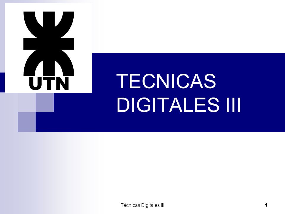 Tecnicas Digitales Iii Ppt Descargar