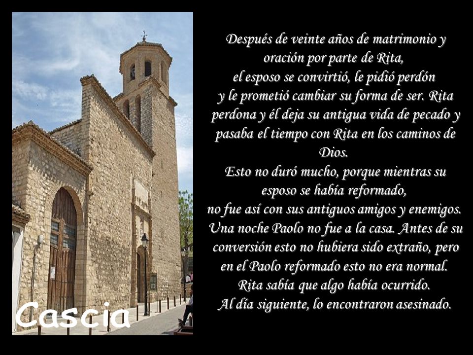Después de veinte años de matrimonio y oración por parte de Rita,