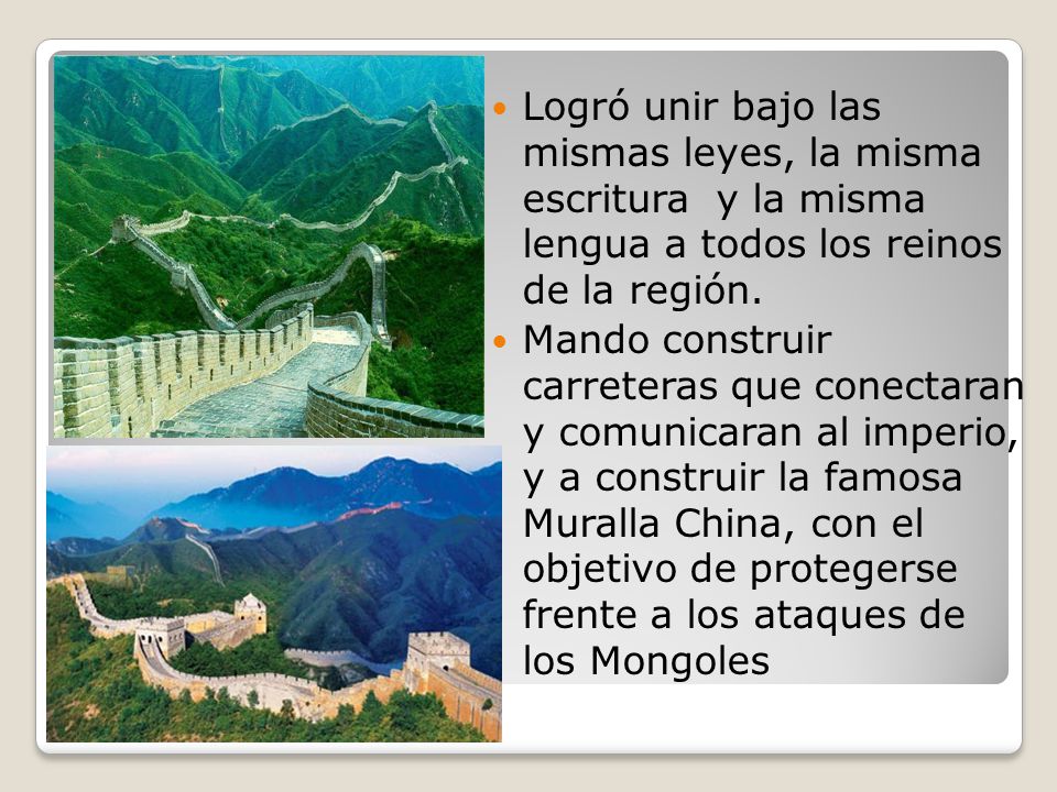 Logró unir bajo las mismas leyes, la misma escritura y la misma lengua a todos los reinos de la región.