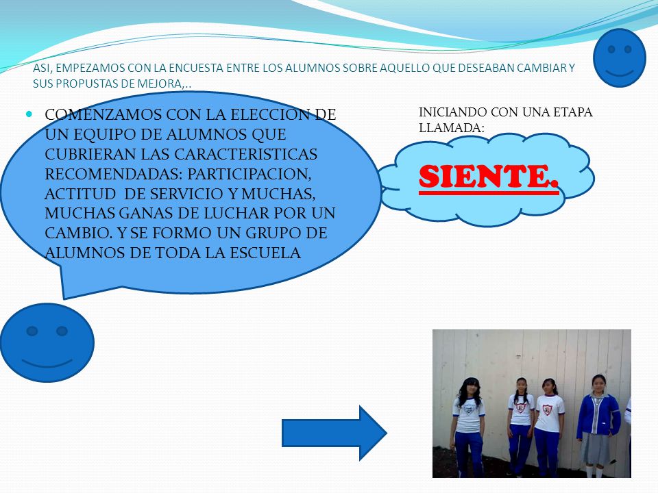 ASI, EMPEZAMOS CON LA ENCUESTA ENTRE LOS ALUMNOS SOBRE AQUELLO QUE DESEABAN CAMBIAR Y SUS PROPUSTAS DE MEJORA,..