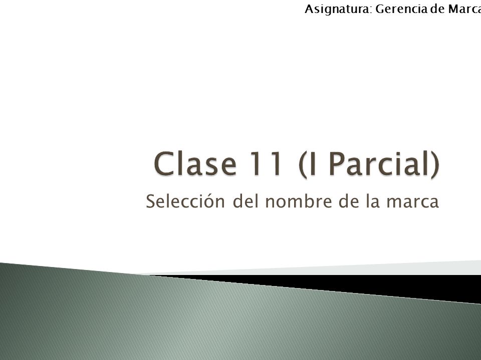 Selección del nombre de la marca