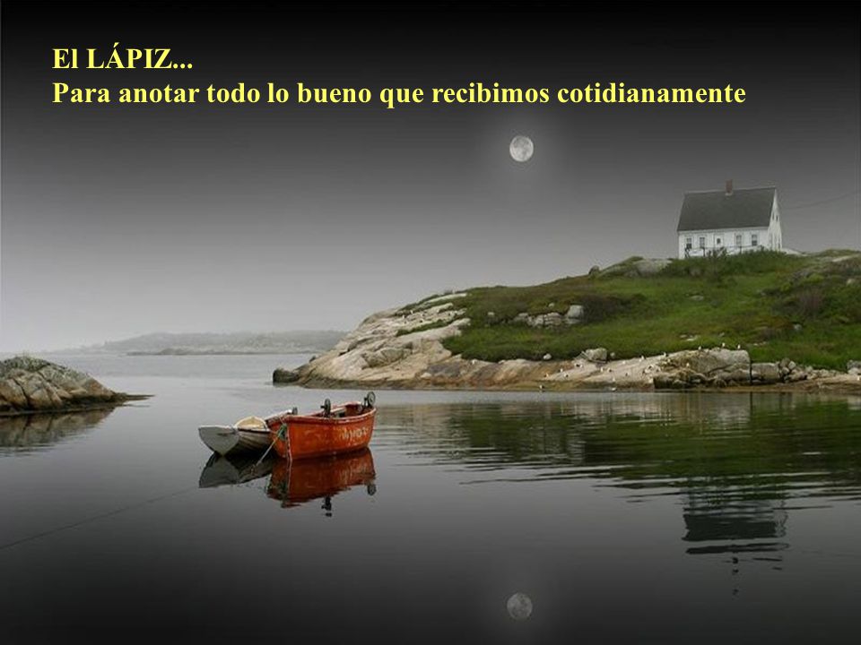 El LÁPIZ... Para anotar todo lo bueno que recibimos cotidianamente