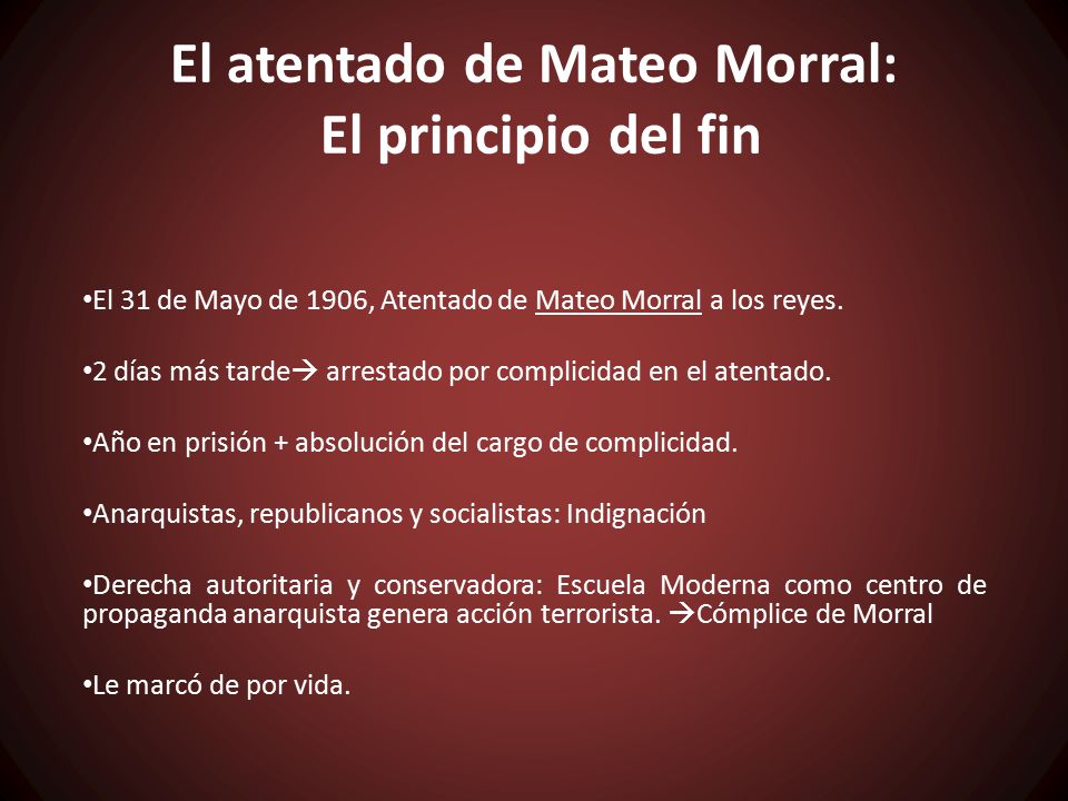 El atentado de Mateo Morral: El principio del fin