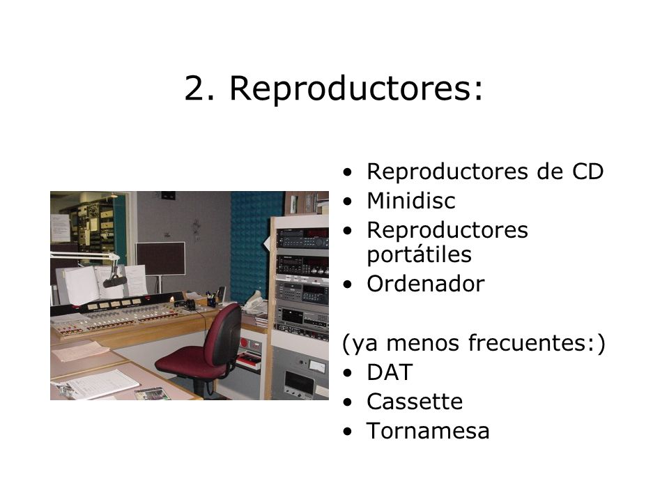 2. Reproductores: Reproductores de CD Minidisc