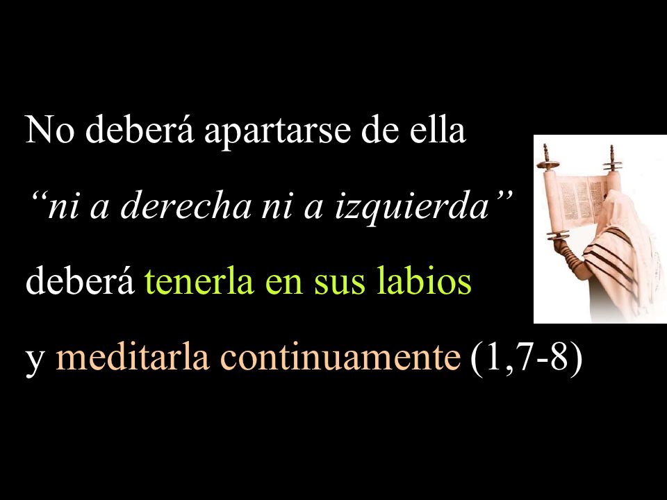 No deberá apartarse de ella ni a derecha ni a izquierda