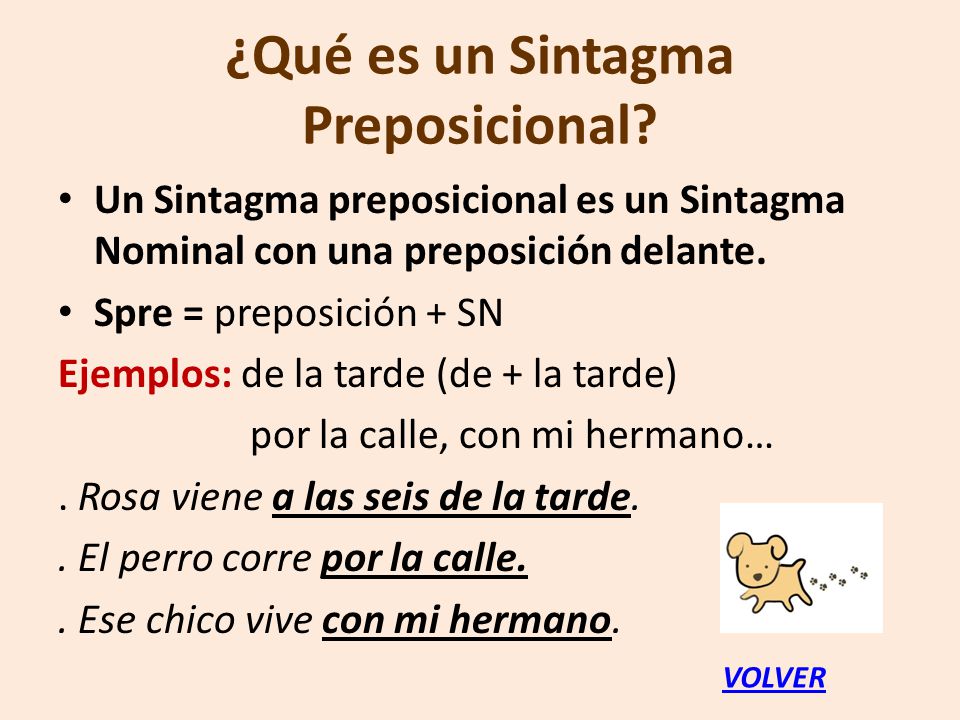 ¿Qué es un Sintagma Preposicional
