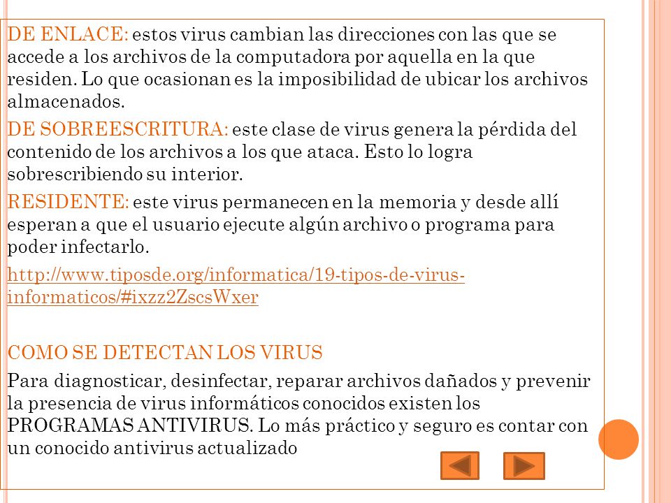 DE ENLACE: estos virus cambian las direcciones con las que se accede a los archivos de la computadora por aquella en la que residen.