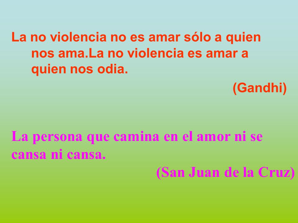 La persona que camina en el amor ni se cansa ni cansa.