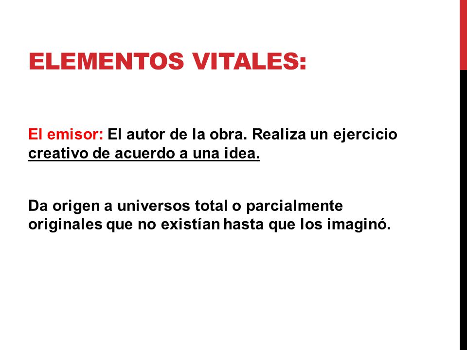 elementos vitales: