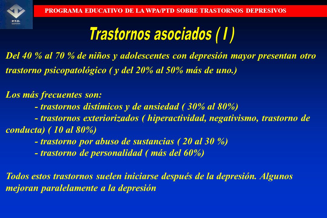 Trastornos asociados ( I )