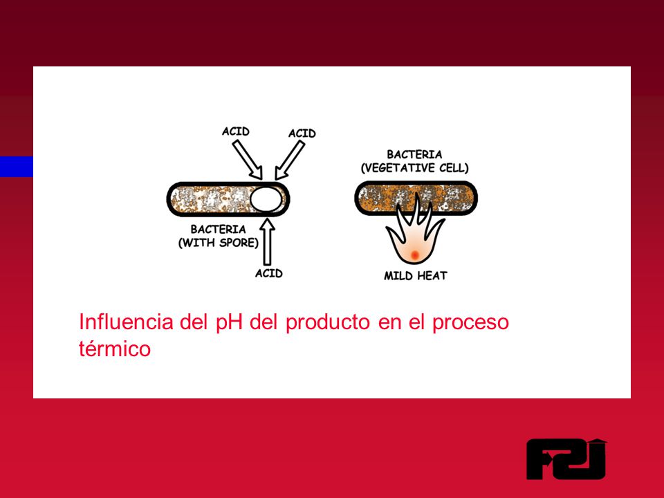 Influencia del pH del producto en el proceso térmico