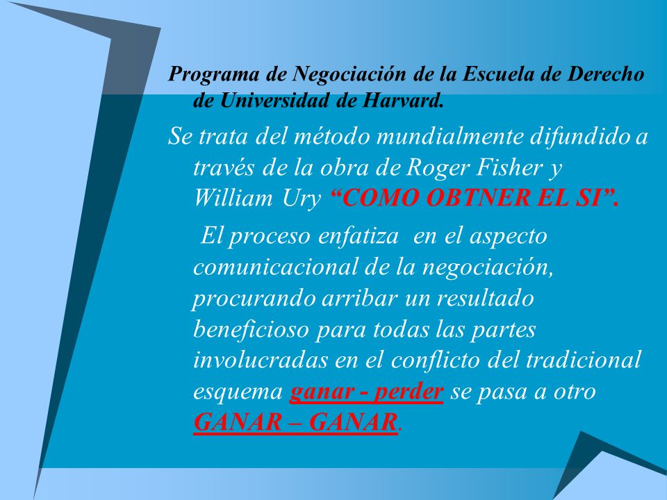 Programa de Negociación de la Escuela de Derecho de Universidad de Harvard.