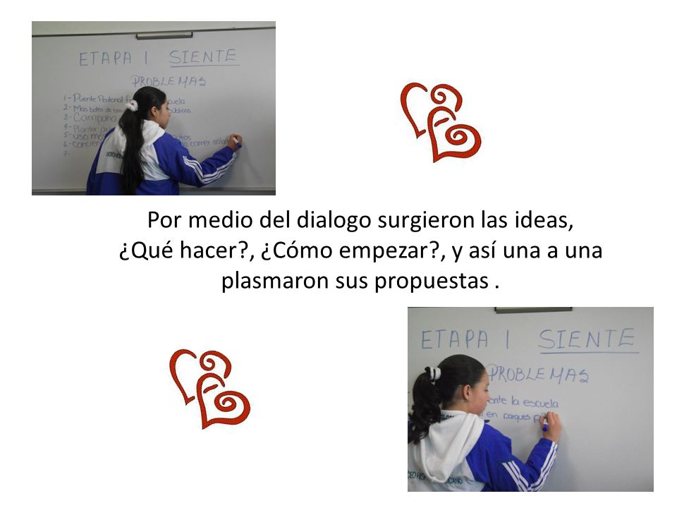 Por medio del dialogo surgieron las ideas, ¿Qué hacer. , ¿Cómo empezar