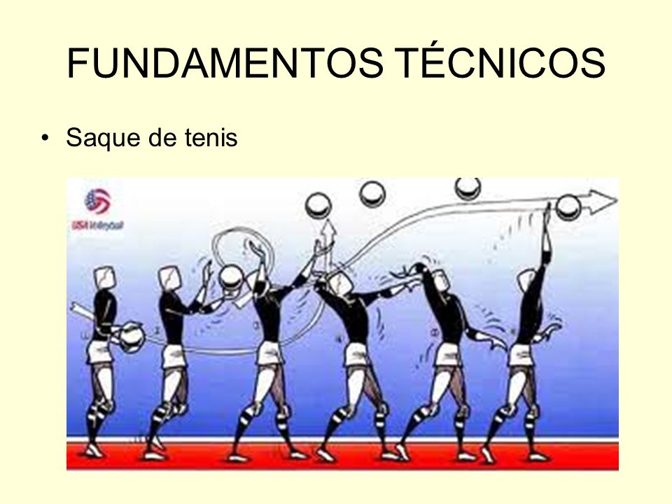 FUNDAMENTOS TÉCNICOS Saque de tenis
