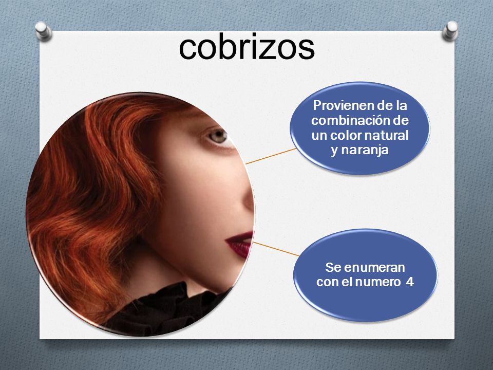 cobrizos Provienen de la combinación de un color natural y naranja