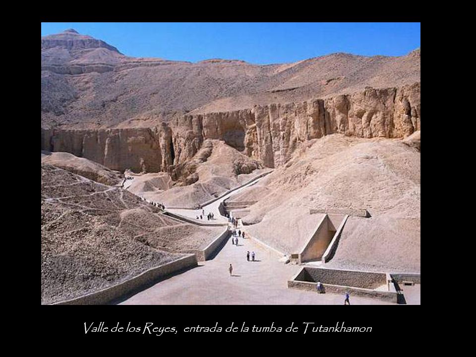 Valle de los Reyes, entrada de la tumba de Tutankhamon