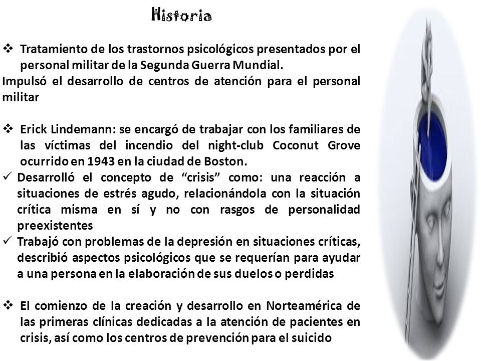 Historia Tratamiento de los trastornos psicológicos presentados por el personal militar de la Segunda Guerra Mundial.