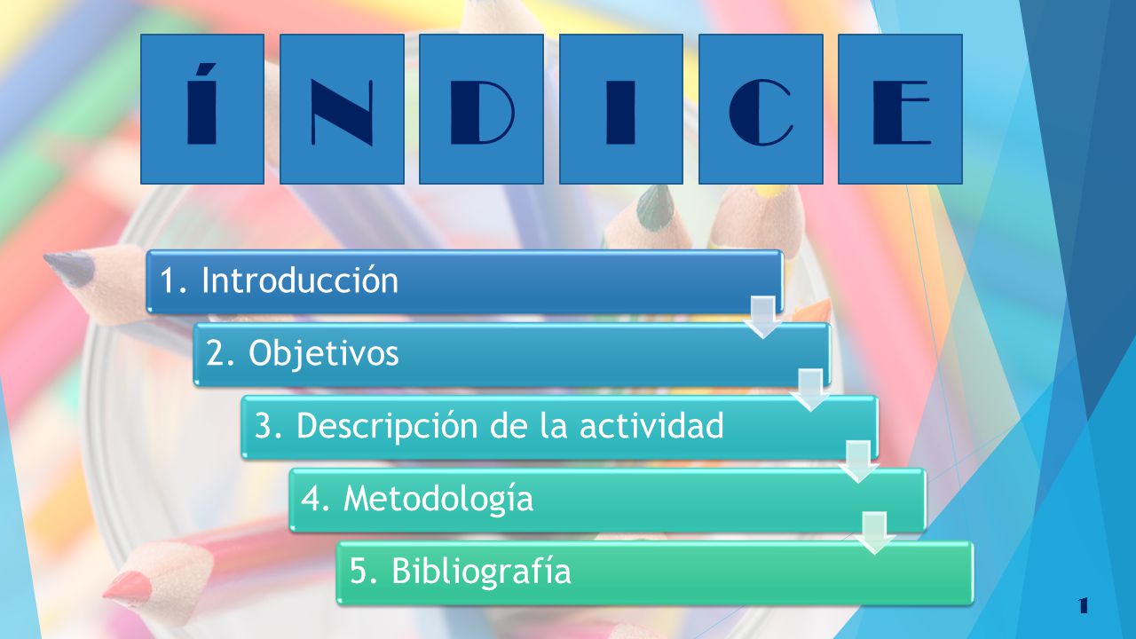 Í N D I C E 1. Introducción 2. Objetivos