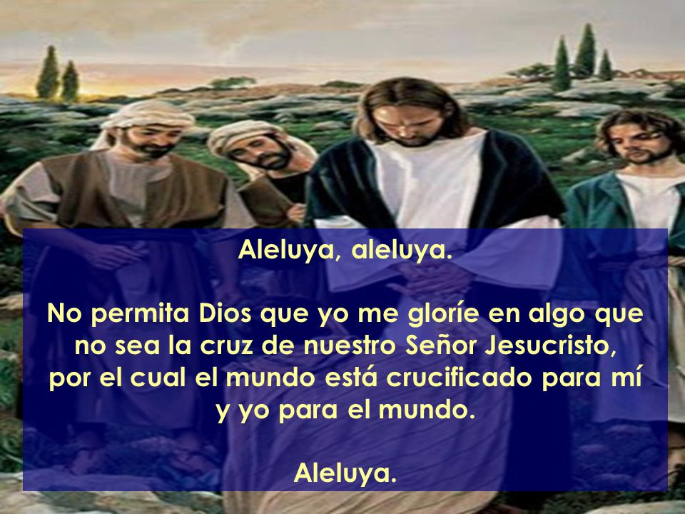 por el cual el mundo está crucificado para mí