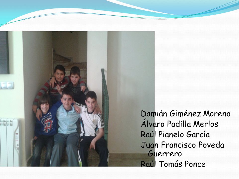 Damián Giménez Moreno Álvaro Padilla Merlos Raúl Pianelo García Juan Francisco Poveda Guerrero Raúl Tomás Ponce