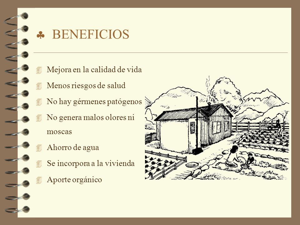 BENEFICIOS Mejora en la calidad de vida Menos riesgos de salud