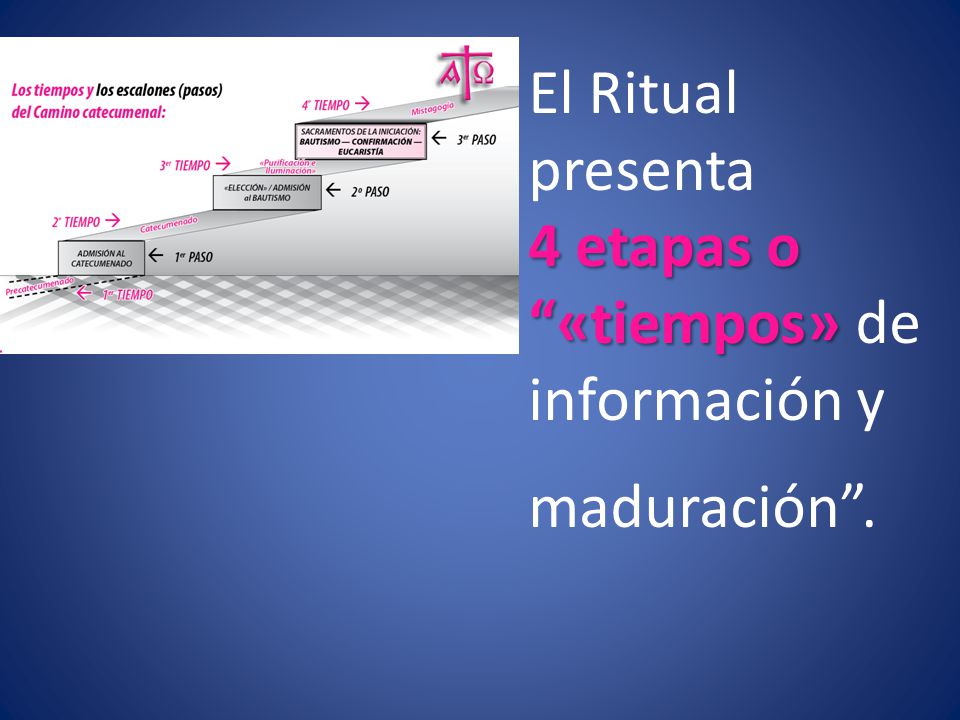 El Ritual presenta 4 etapas o «tiempos» de información y maduración .
